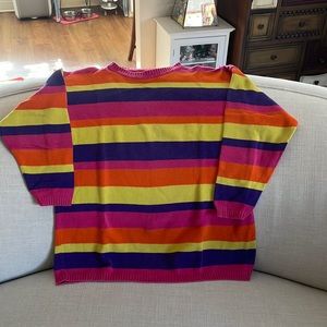 Vintage Liz & Co. Colorful Cotton Sweater